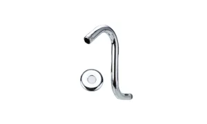 8 Inch Steel High Rise Extension S-Curved Goose Neck Shower