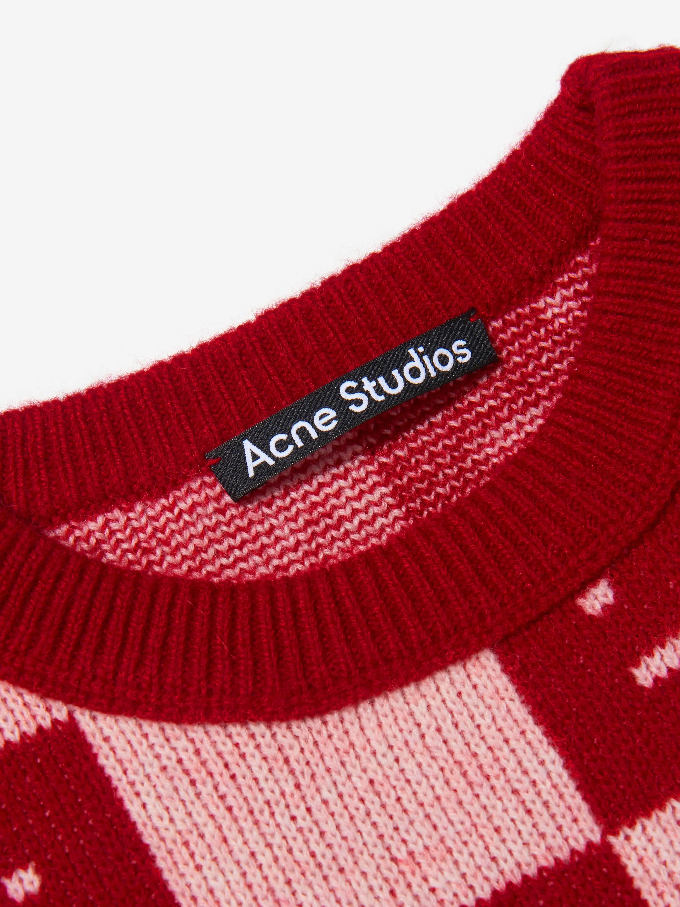 Acne Studios Kids Wool Knitted Square Face Jumper