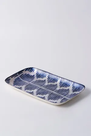 ATLANTIC BLUE IKAT TRAY