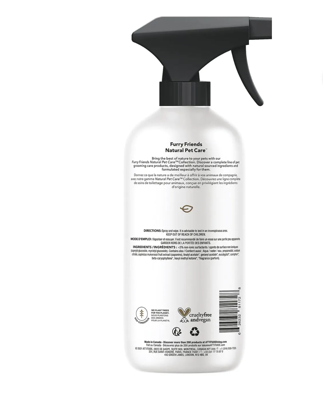 Attitude All Surface Cleaner for Pets, Lavender