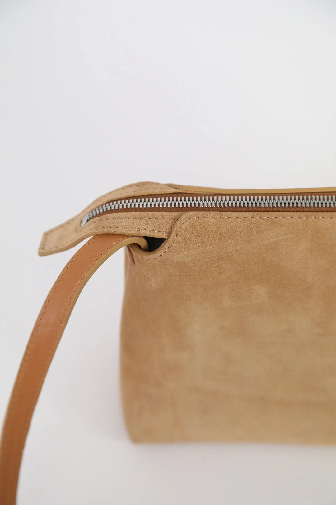 BRIDGET CROSSBODY SUEDE BAG IN COGNAC