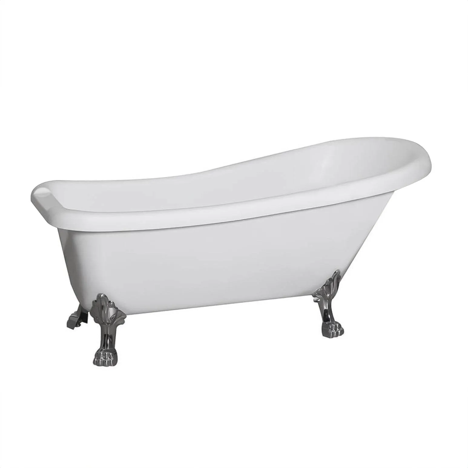 Dreamwerks 5.5 ft. Acrylic Claw Foot Oval Tub