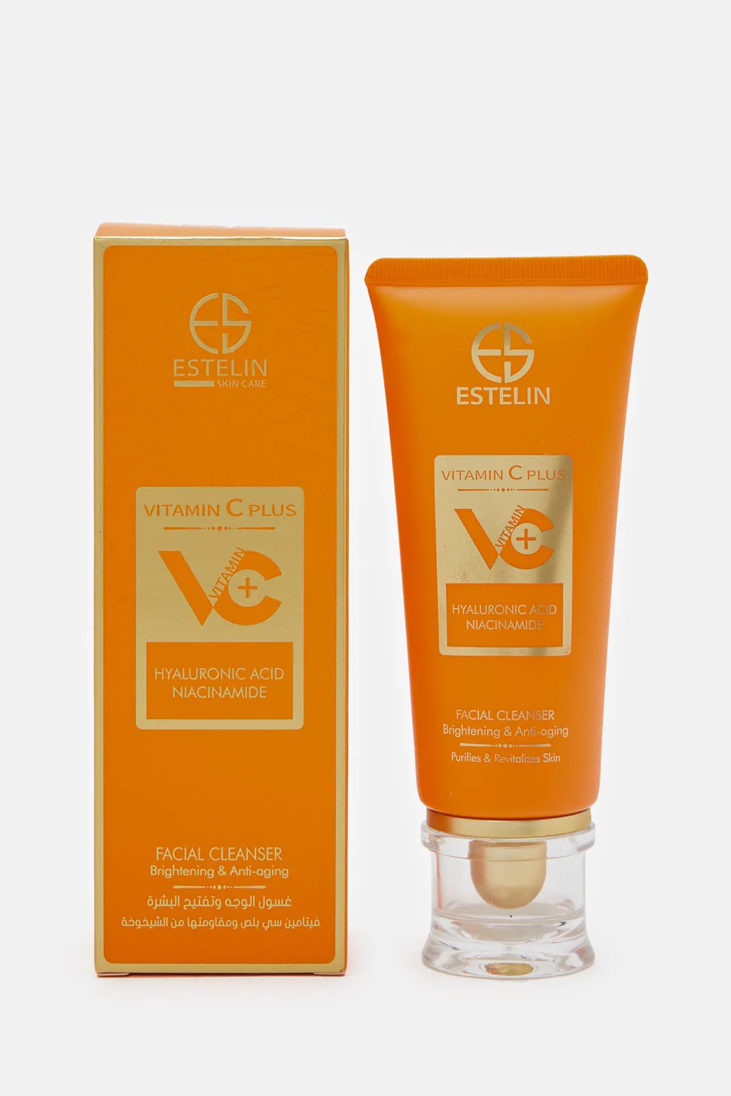 Estelin Vitamin C Plus Brightening & Anti-Aging Facial Cleanser (80g)