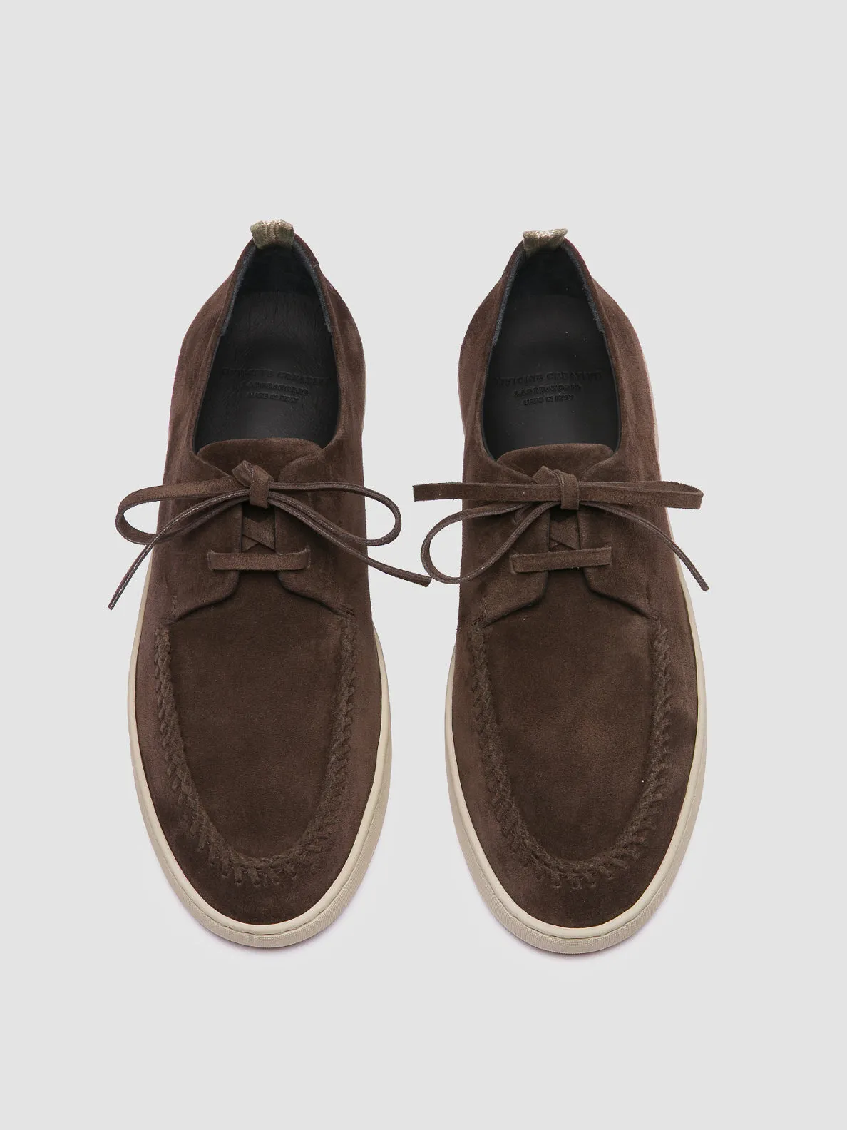 HERBIE 012 - Brown Suede Derby Shoes