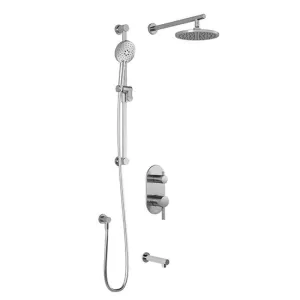 KALIA - ROUNDONE TD3  CHROME- WALL ARM (3 WAY SHOWER SYSTEMS )