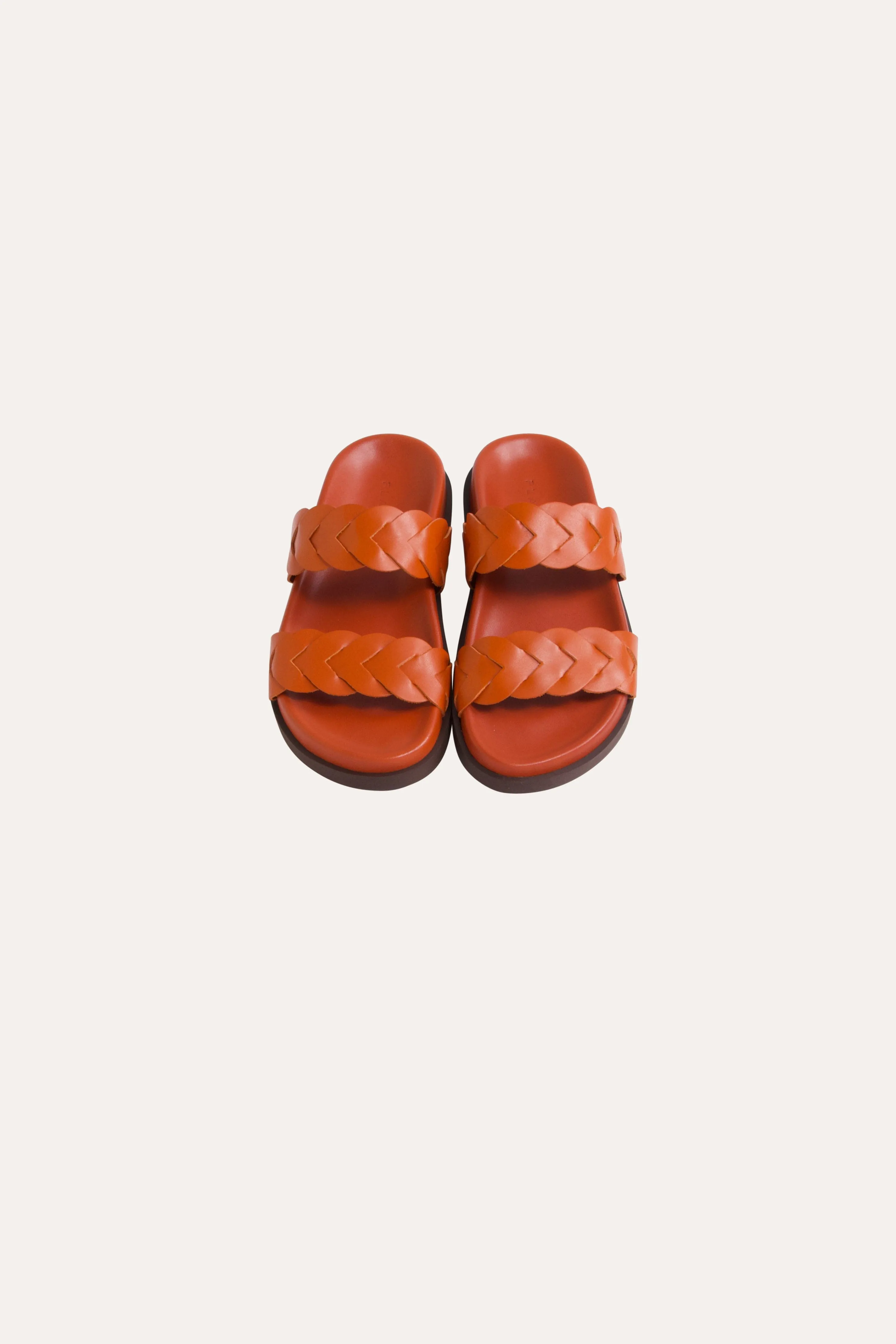 Lara Woven Leather Slide