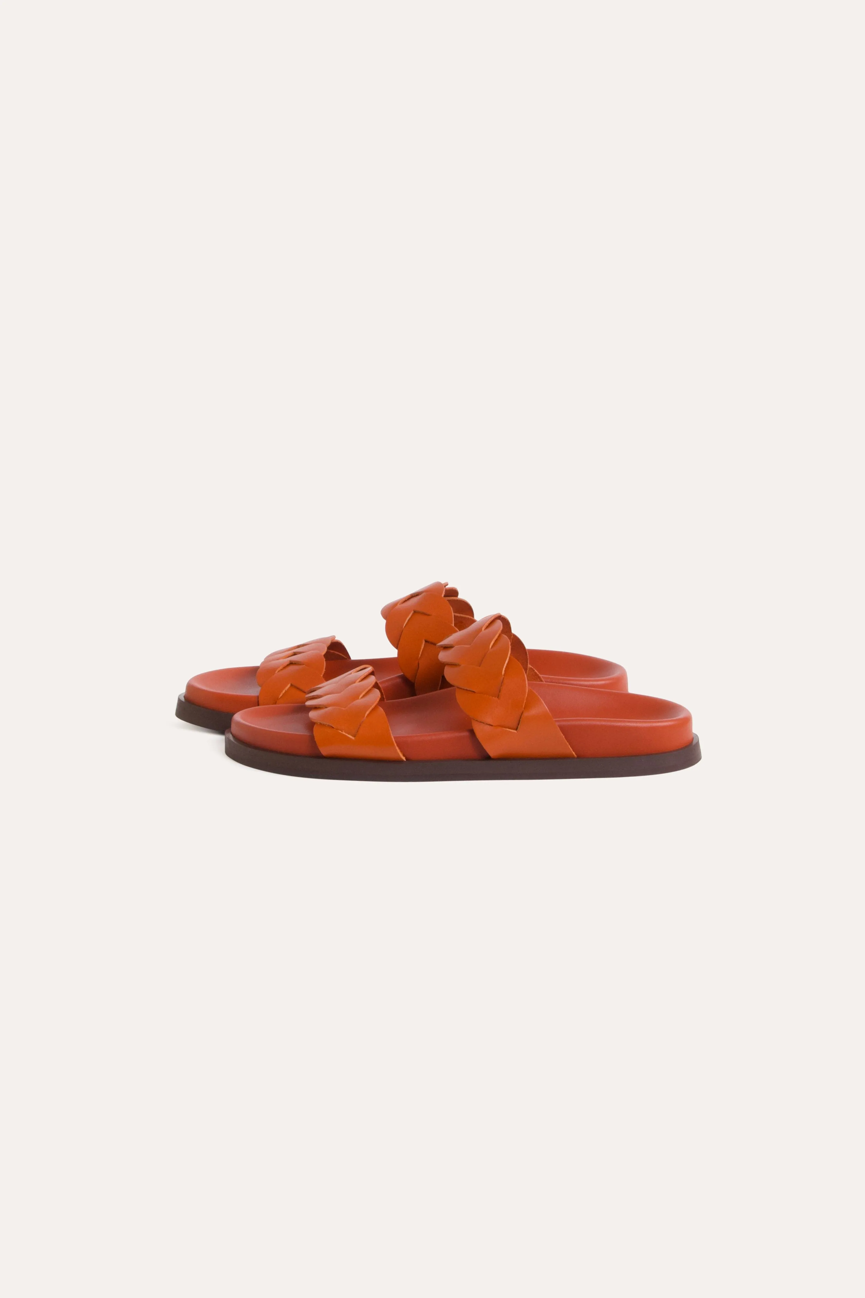 Lara Woven Leather Slide