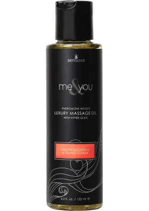 Me and You Pheromone Infused Luxury Massage Oil Wild Passionfruit Island Guava