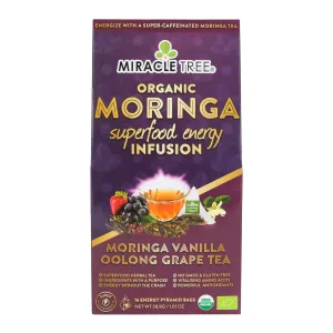 Miracle Tree's Moringa Energy Tea, Grape Vanilla