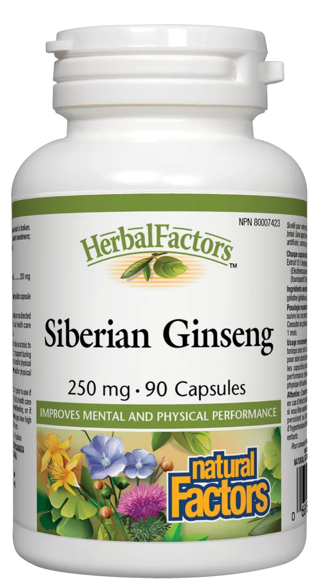 Natural Factors Siberian Ginseng (90 Capsules)