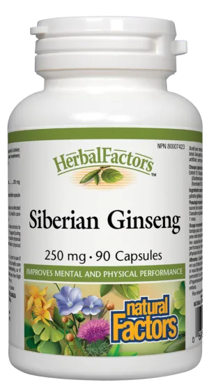 Natural Factors Siberian Ginseng (90 Capsules)