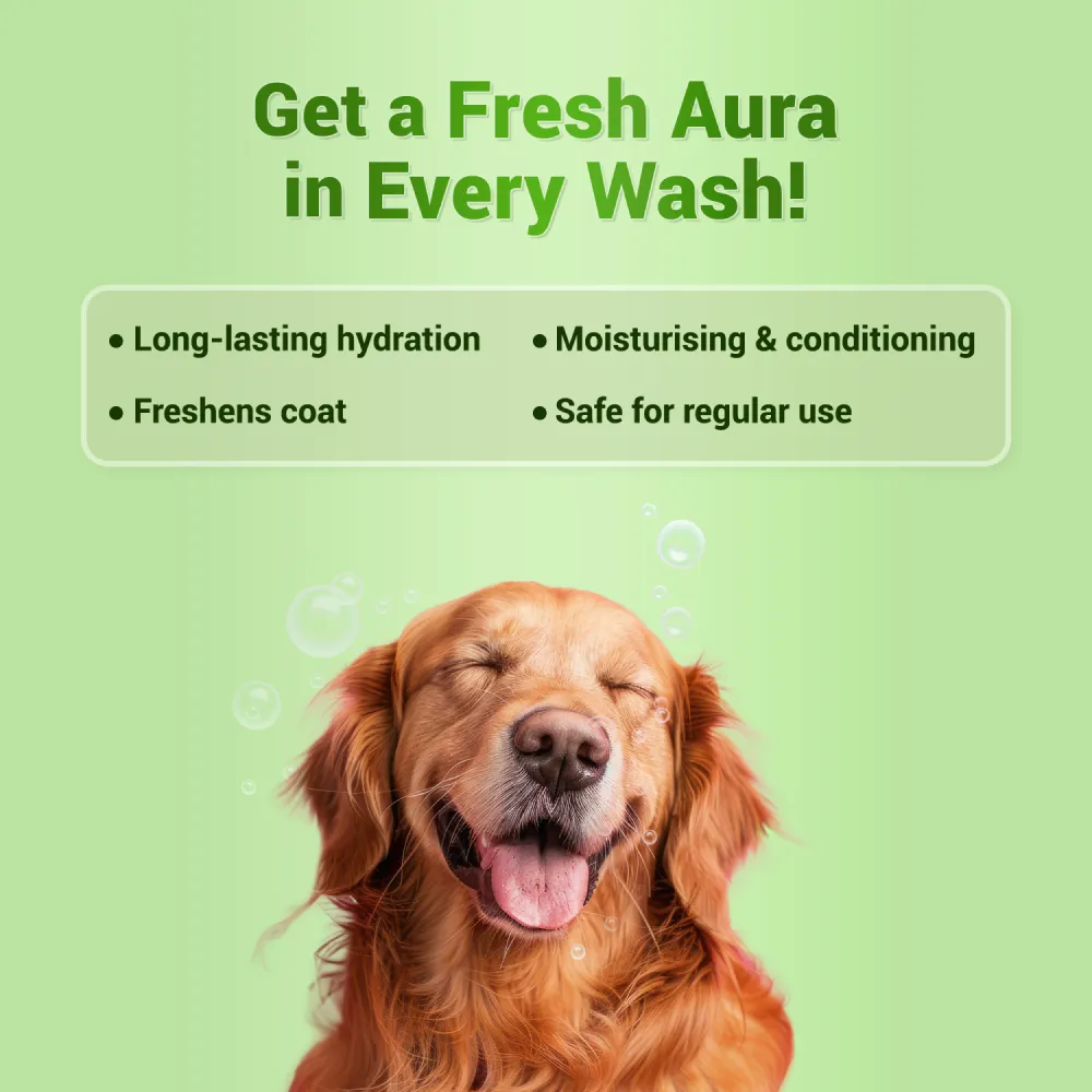 Natural Remedies Auraglow Moisturizing Shampoo for Dogs and Cats