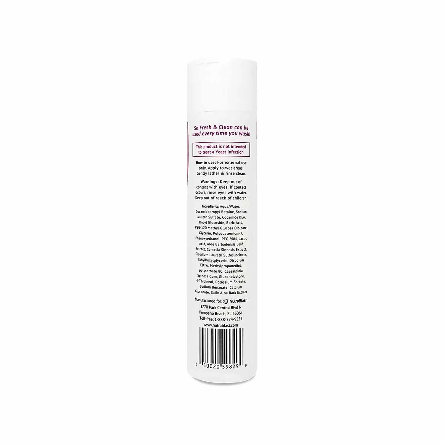 NutraBlast So Fresh & Clean Vaginal Wash with Boric Acid (10 fl oz)