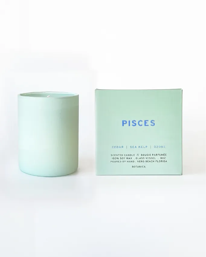 Pisces Zodiac Candle