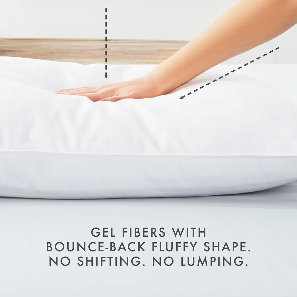 Plush Down-Alternative Gel-Fiber Pillow (2-Pack) - Sale