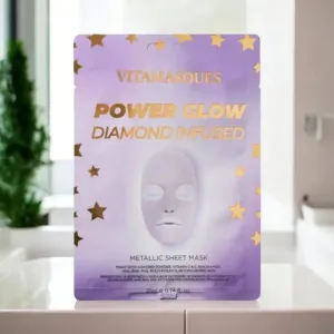 Power Glow Diamond Infused Metallic Face Sheet Mask