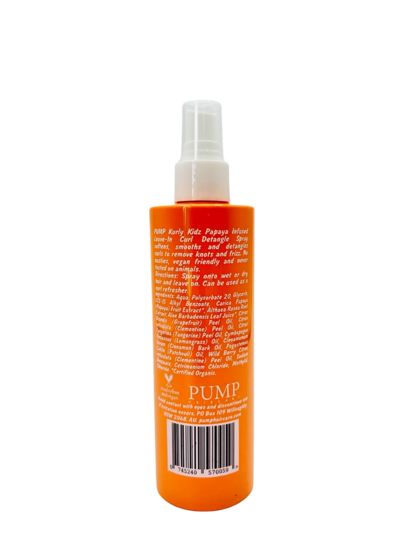 Pump Kurly Kidz Papaya Infused Leave-In Spray 250ml