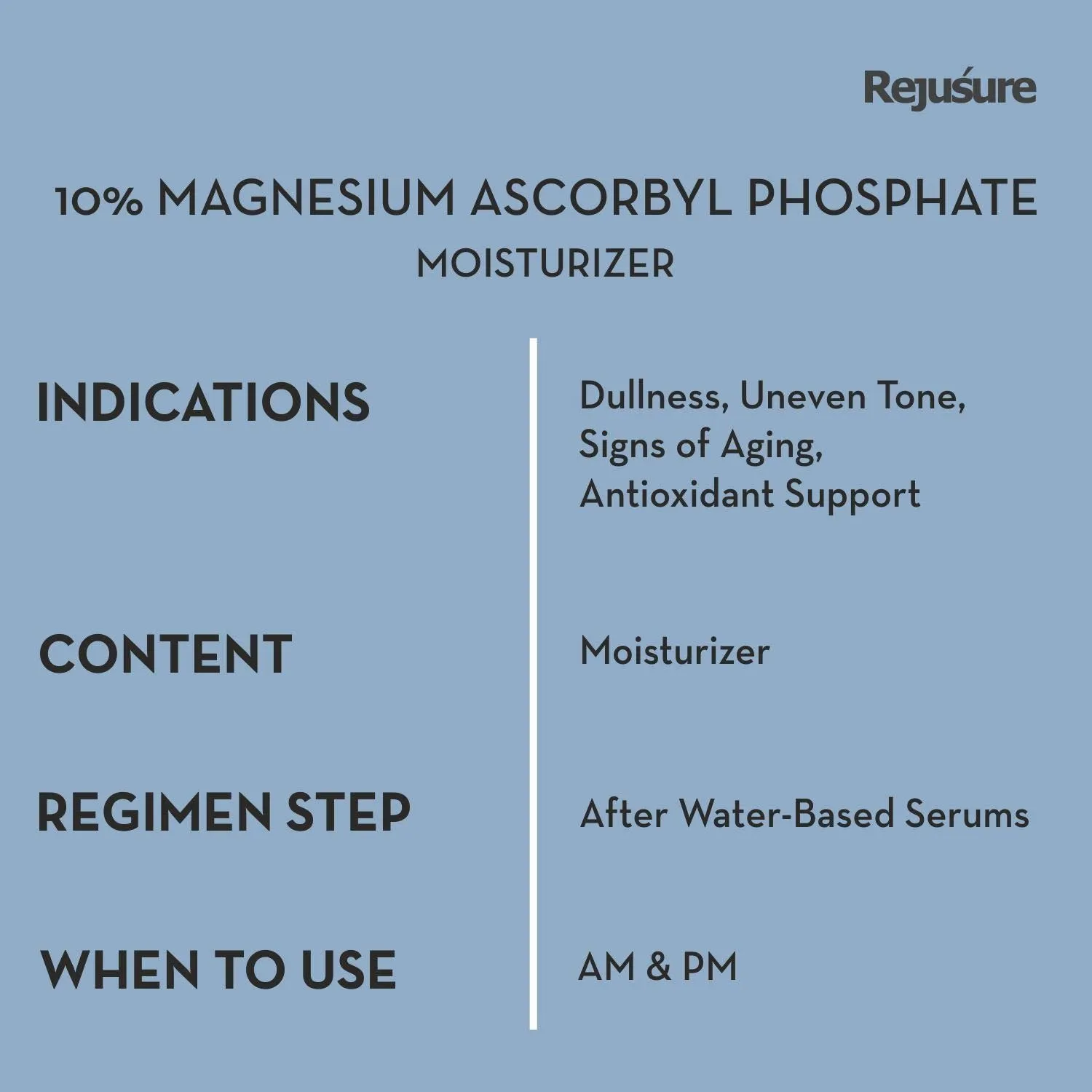 Rejusure 10% Magnesium Ascorbyl Phosphate Facial Moisturizer For Brightening & Hydrating – 50ml (Pack of 5)