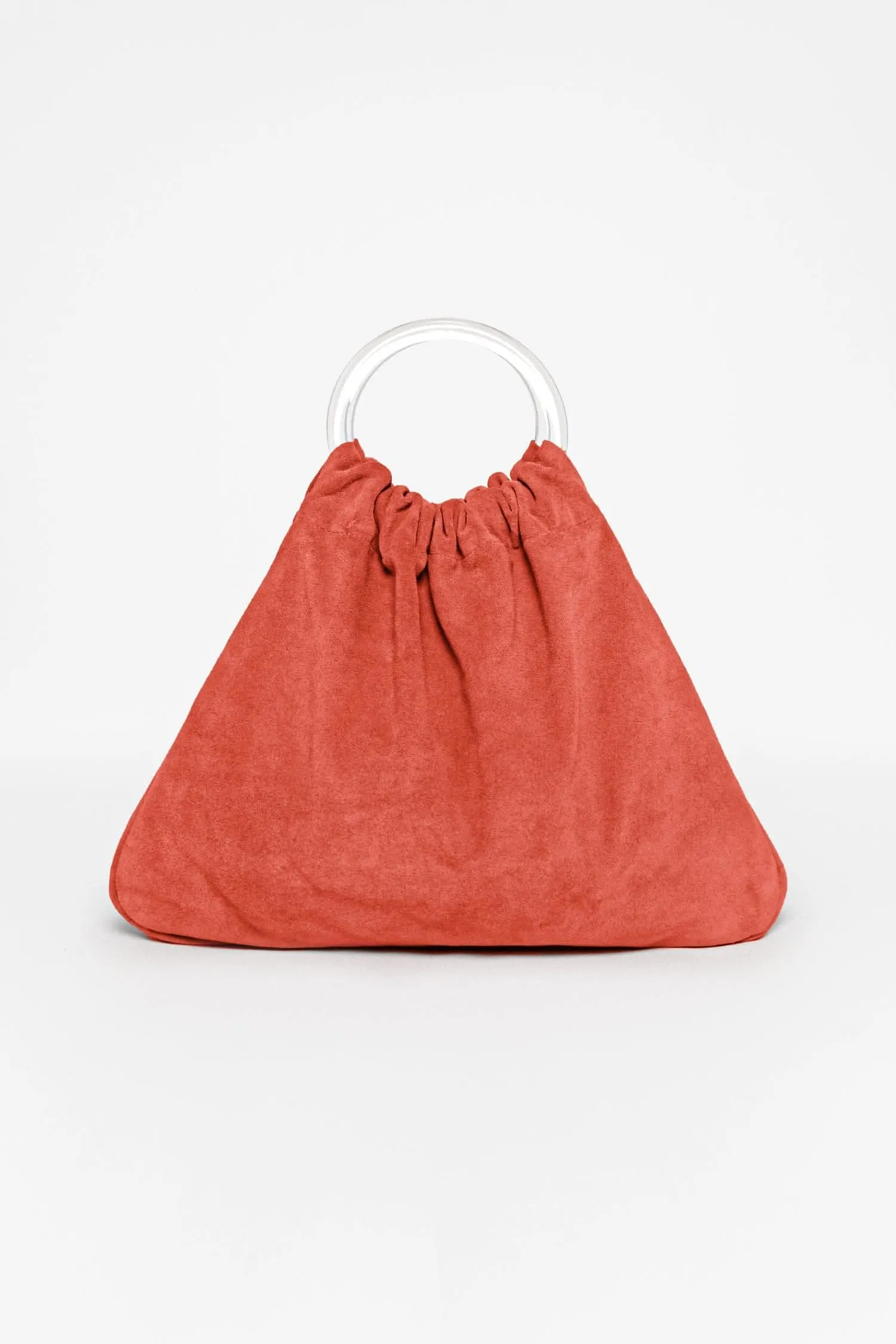 RLH3480 - Suede Acrylic Ring Bag