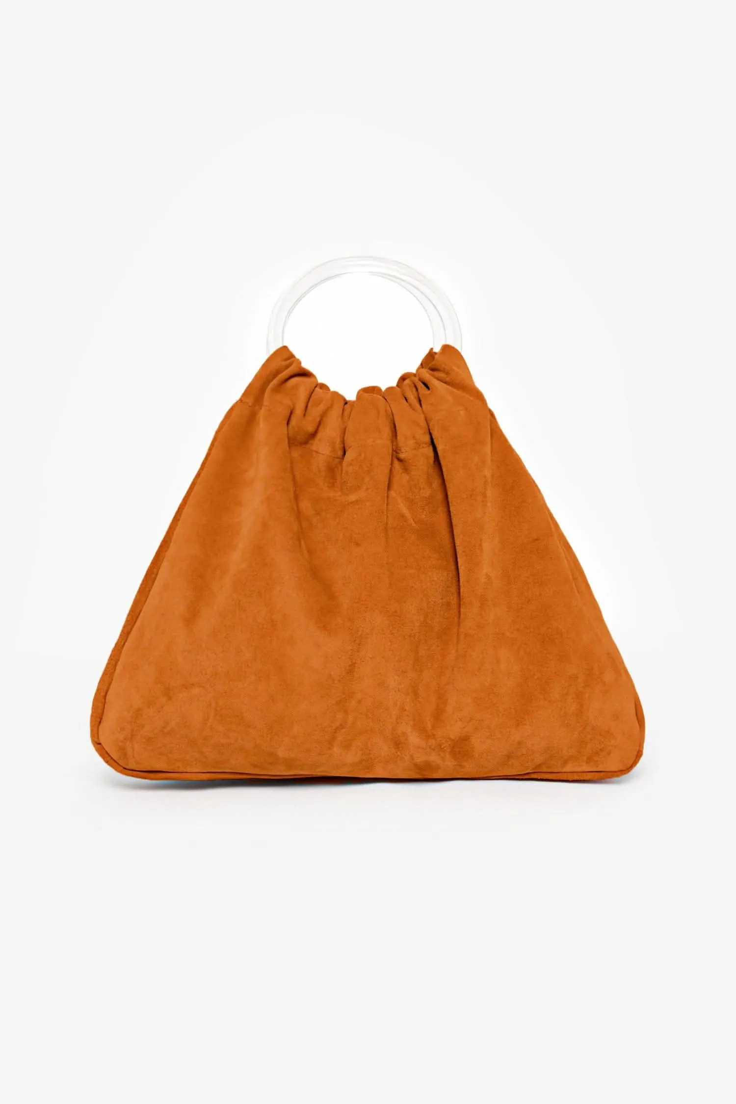 RLH3480 - Suede Acrylic Ring Bag