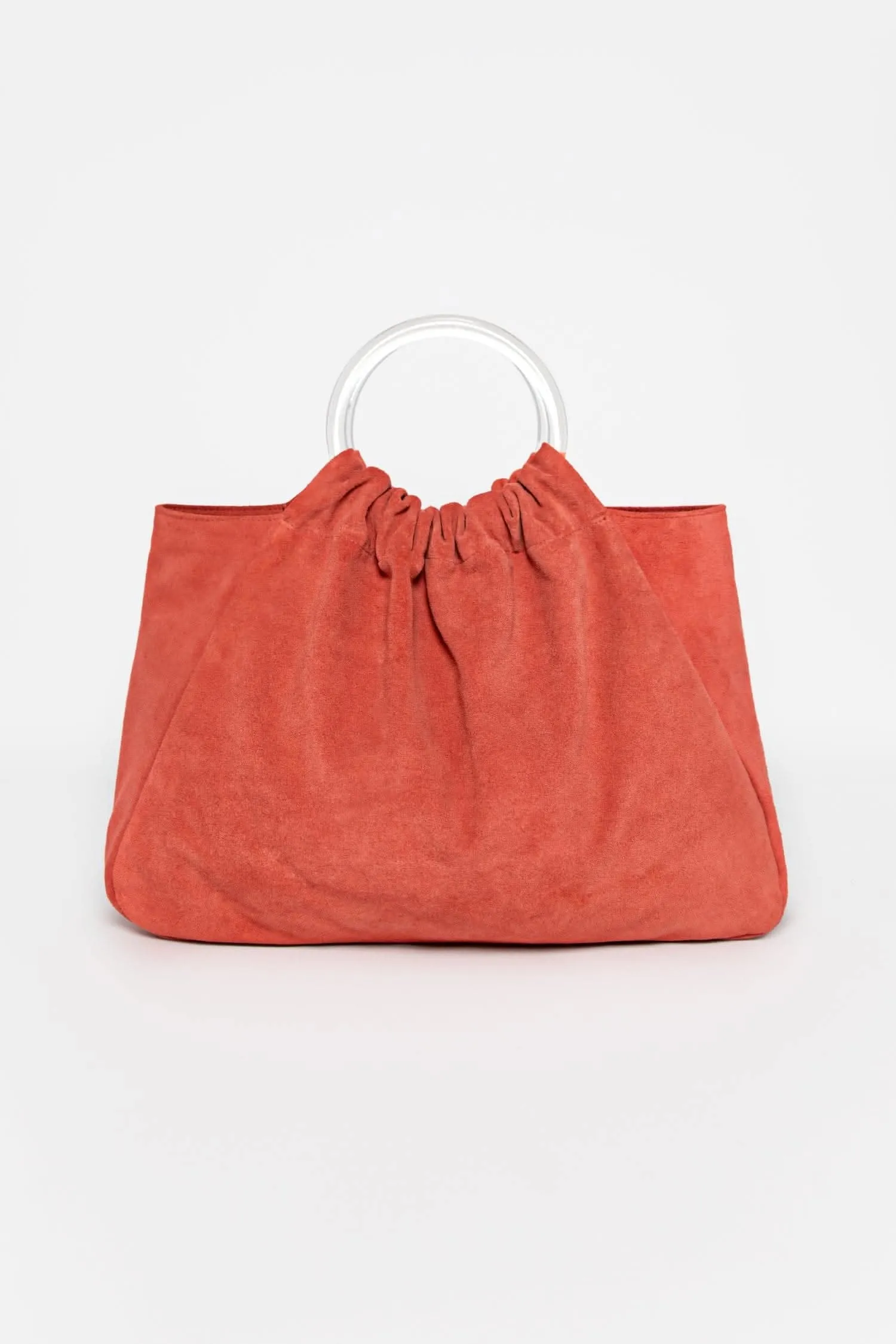 RLH3480 - Suede Acrylic Ring Bag