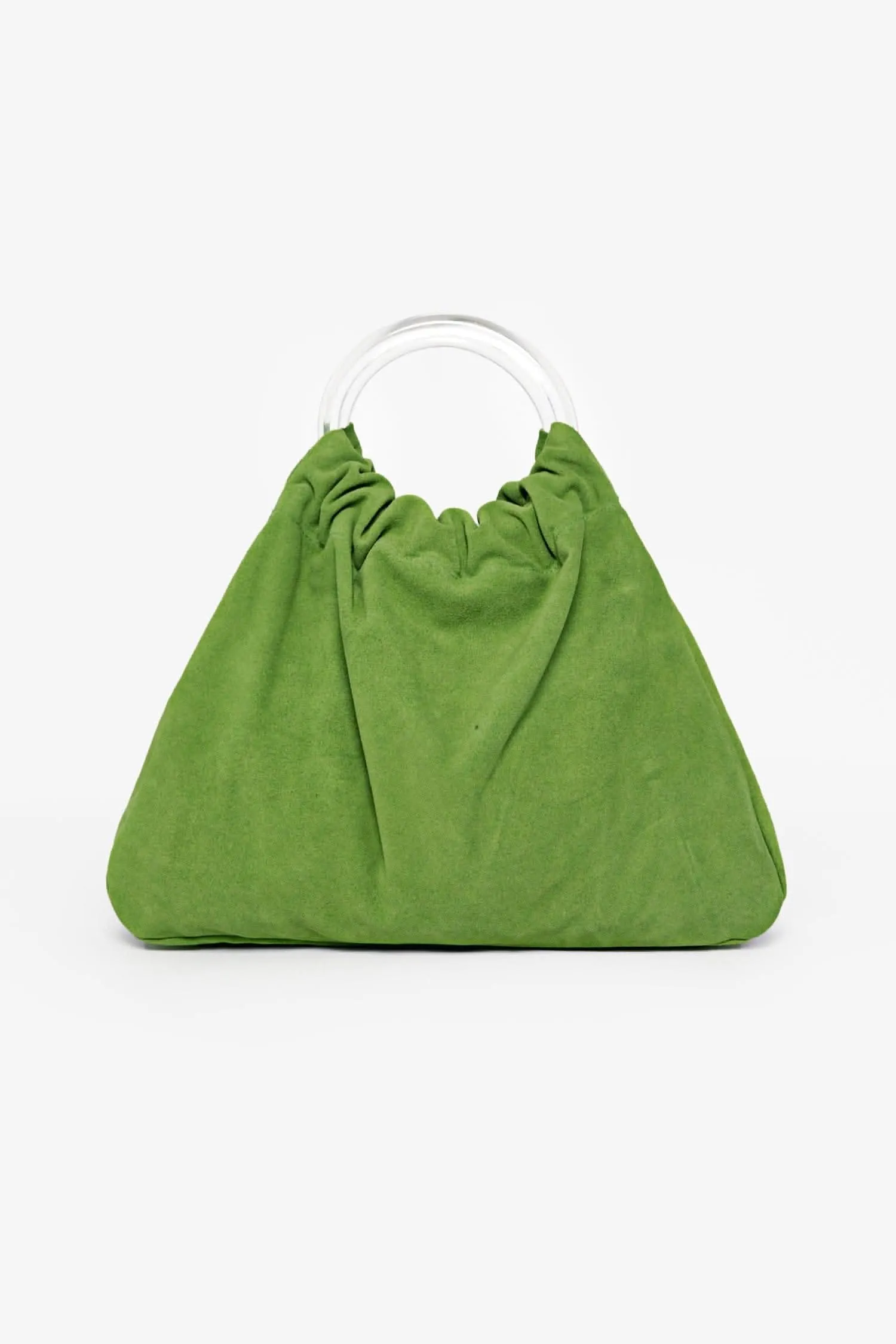 RLH3480 - Suede Acrylic Ring Bag