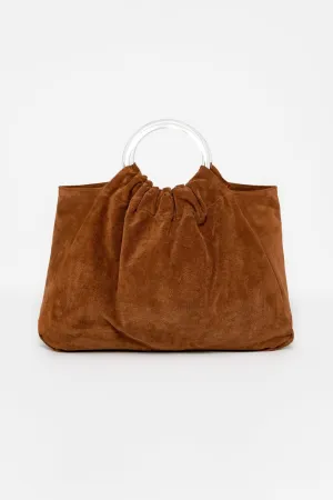 RLH3480 - Suede Acrylic Ring Bag