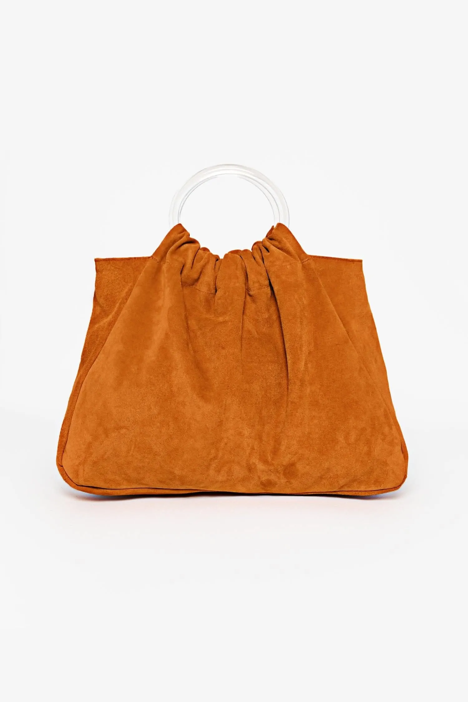 RLH3480 - Suede Acrylic Ring Bag