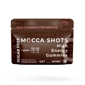 Seattle Gummy Company - Mocca Shots Sugar Free Dark Chocolate Strawberry Gummy