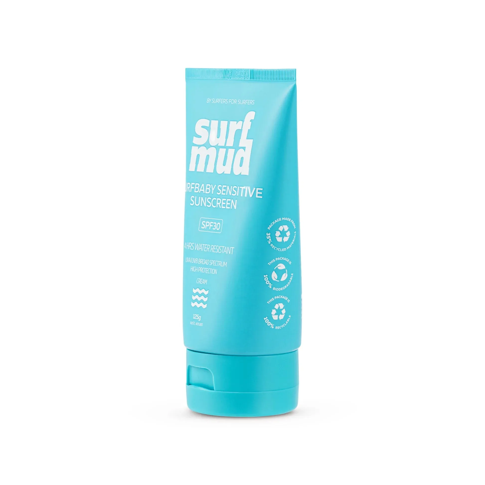 Surfmud Australia - Surfbaby Sensitive SPF30  Sunscreen - 125g