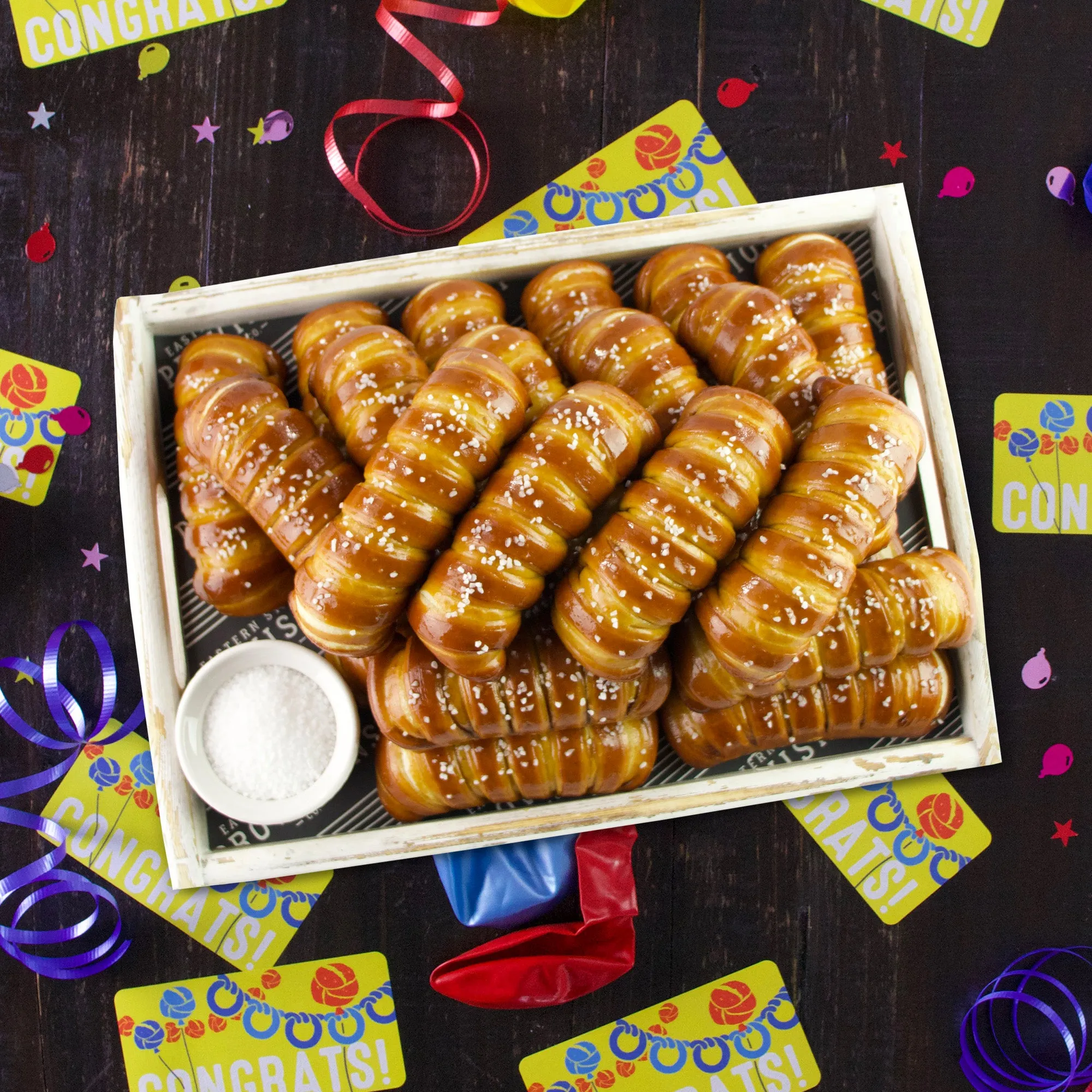 TURNBUCKLE STICKS SOFT PRETZEL BOX - Congratulations