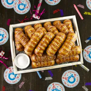 TURNBUCKLE STICKS SOFT PRETZEL BOX - Happy Birthday